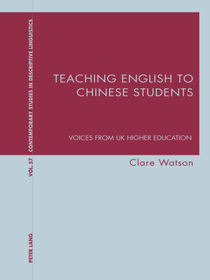cover image of Teaching English to Chinese Students